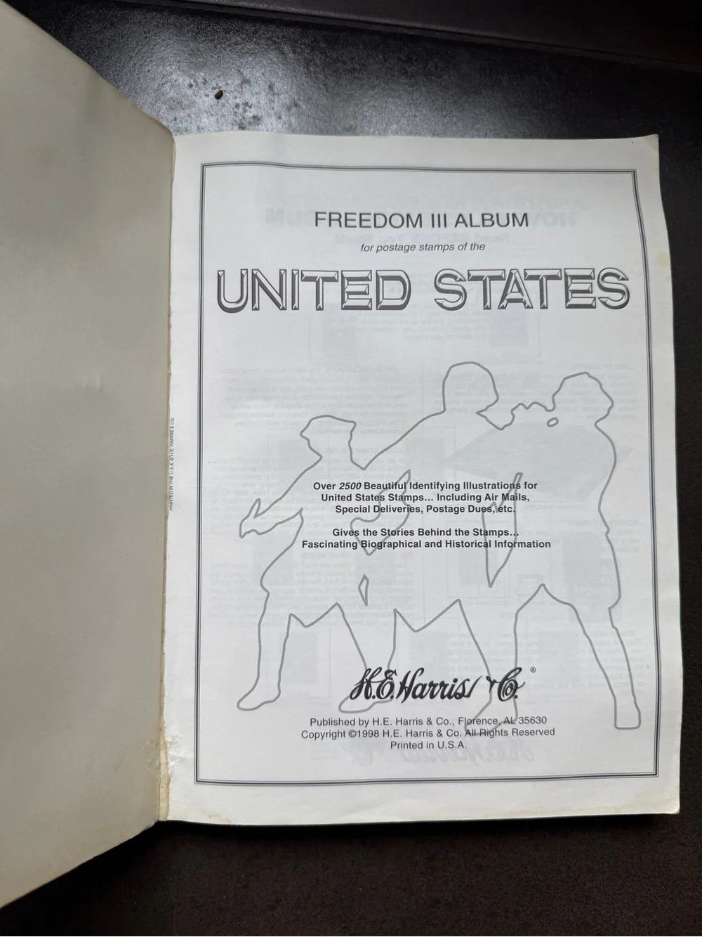 HE Harris Freedom III Stamp Album United States Collecting Stamps Homeschool